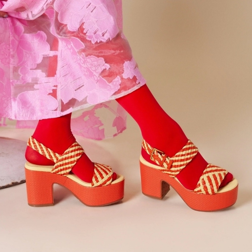 Charlotte Stone Sola Platforms, 8 NEW